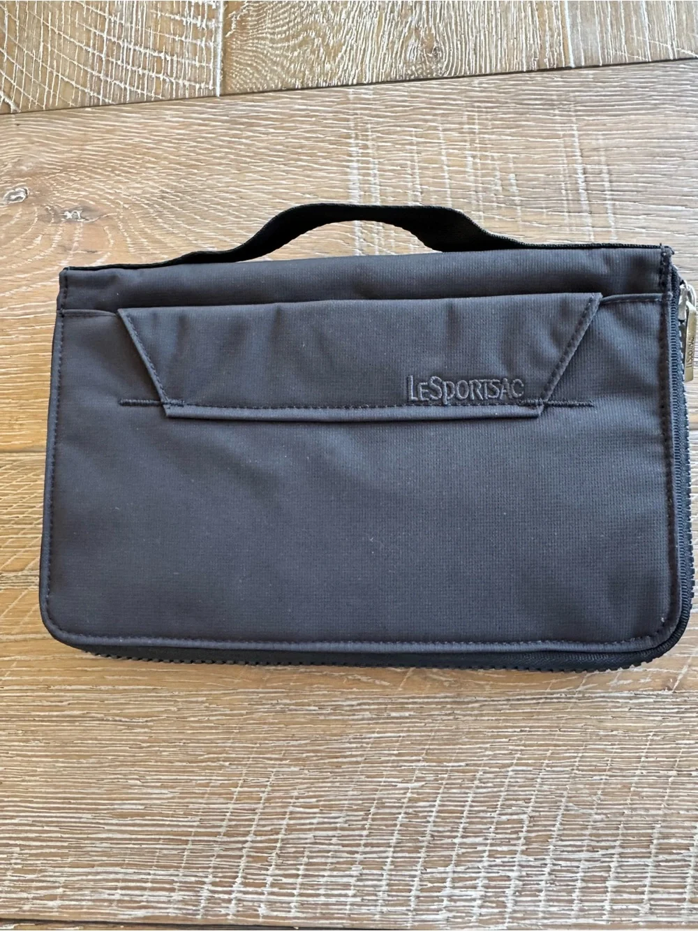 LeSportsac Black Nylon Mens Travel Document Organizer